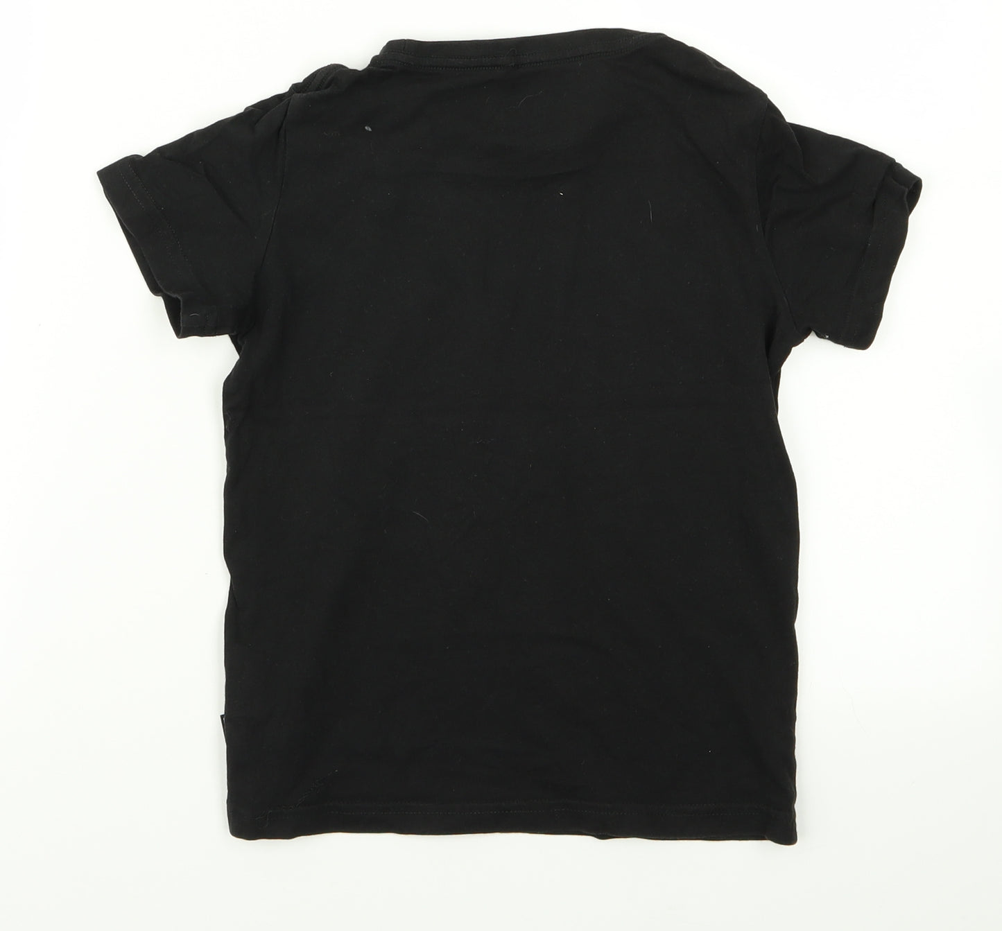PUMA Boys Black  Rayon Basic T-Shirt Size 7 Years