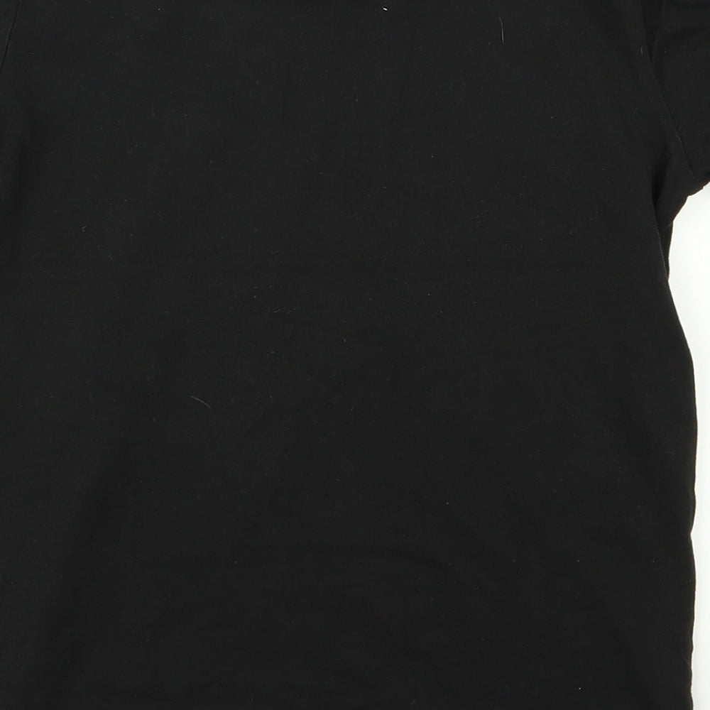 PUMA Boys Black  Rayon Basic T-Shirt Size 7 Years