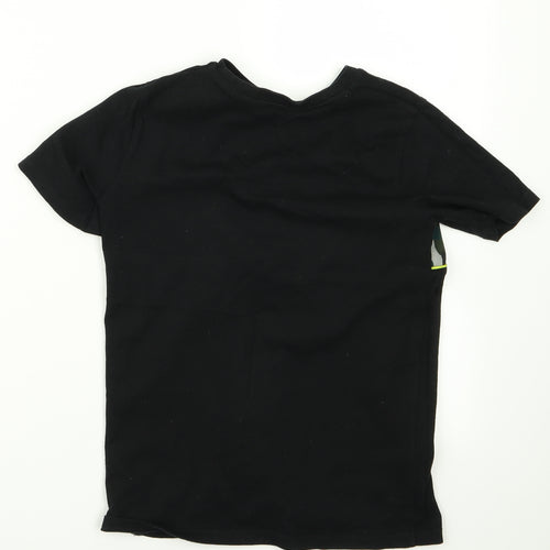 River Island Girls Black  Rayon Basic T-Shirt Size 7 Years