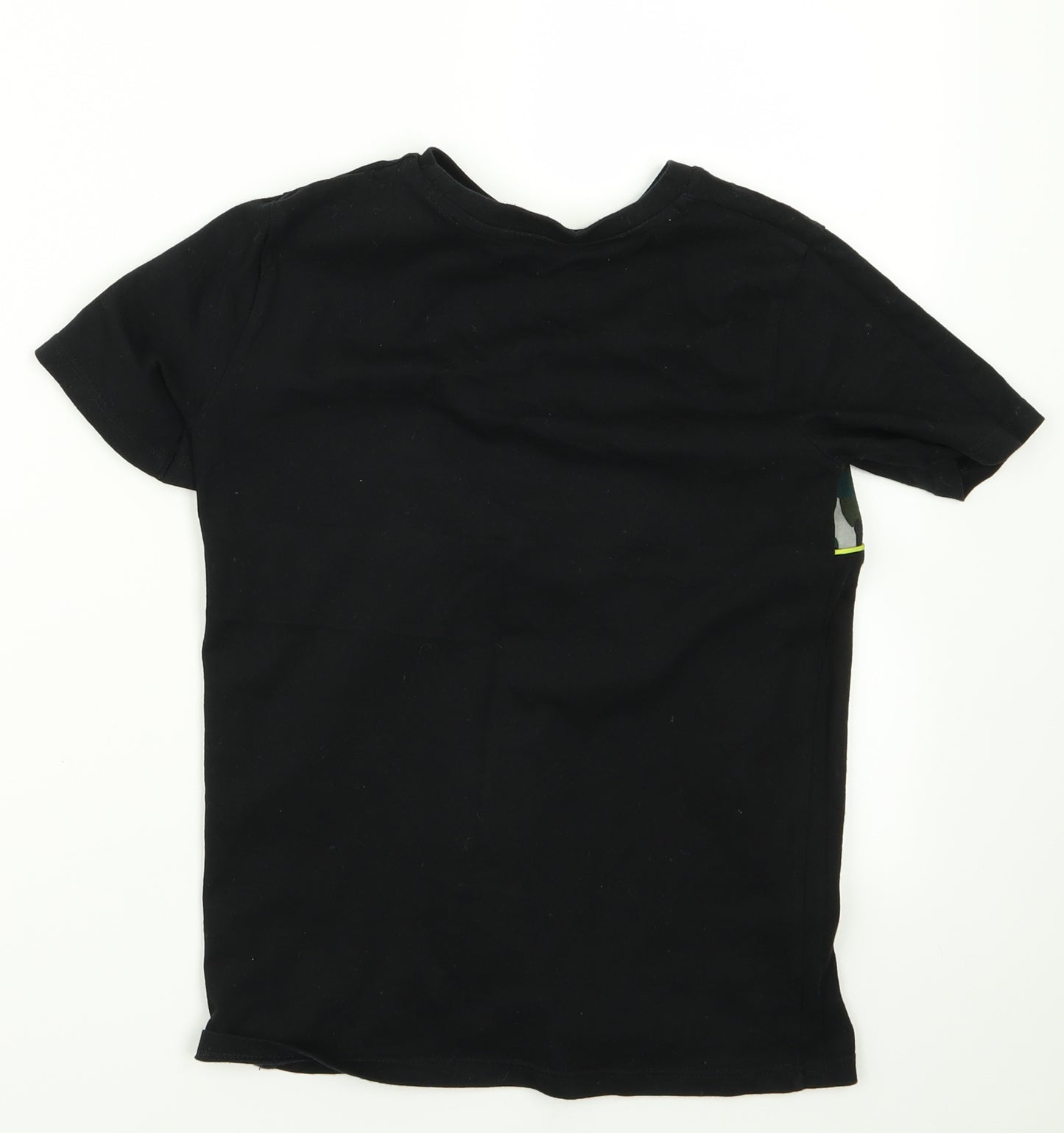 River Island Girls Black  Rayon Basic T-Shirt Size 7 Years