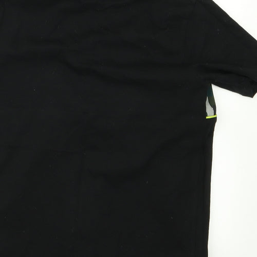 River Island Girls Black  Rayon Basic T-Shirt Size 7 Years