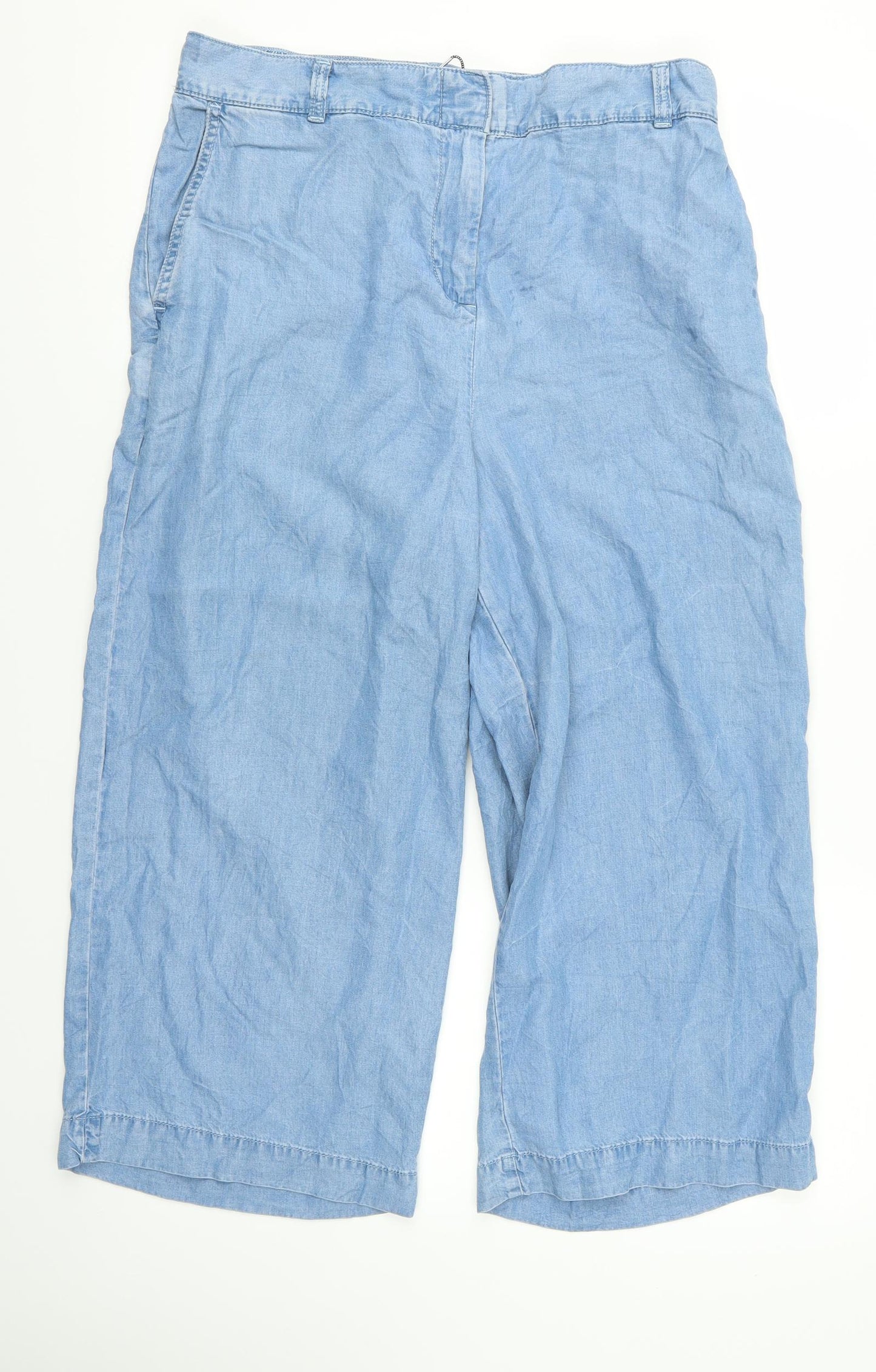NEXT Womens Blue   Trousers  Size 14 L21 in