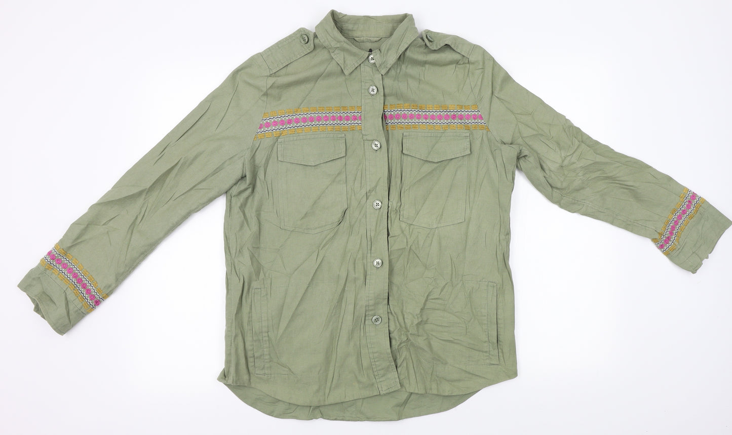 M&S Womens Green   Jacket  Size 10