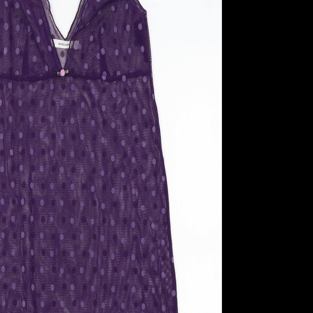 women secret Womens Purple Polka Dot  A-Line  Size M