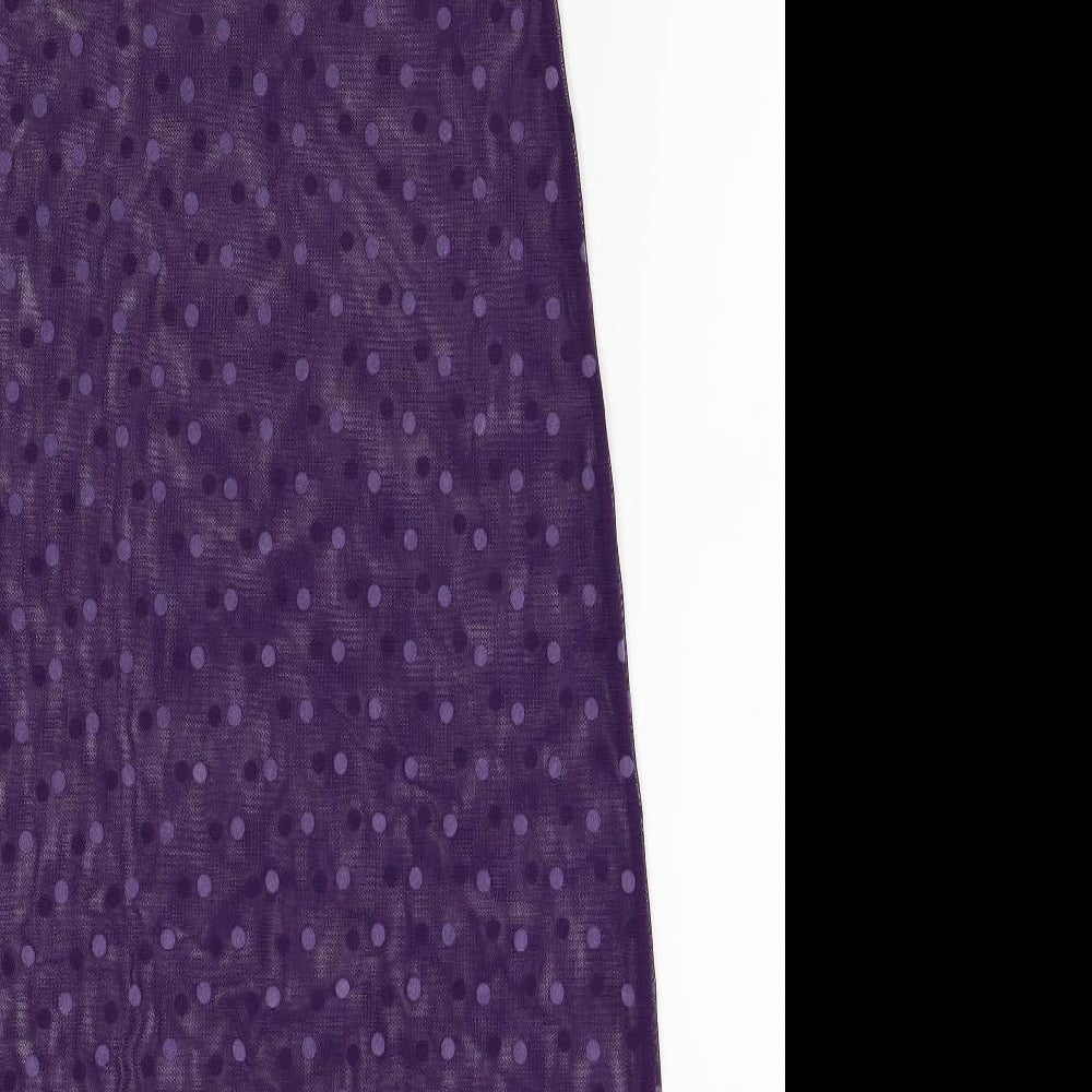 women secret Womens Purple Polka Dot  A-Line  Size M