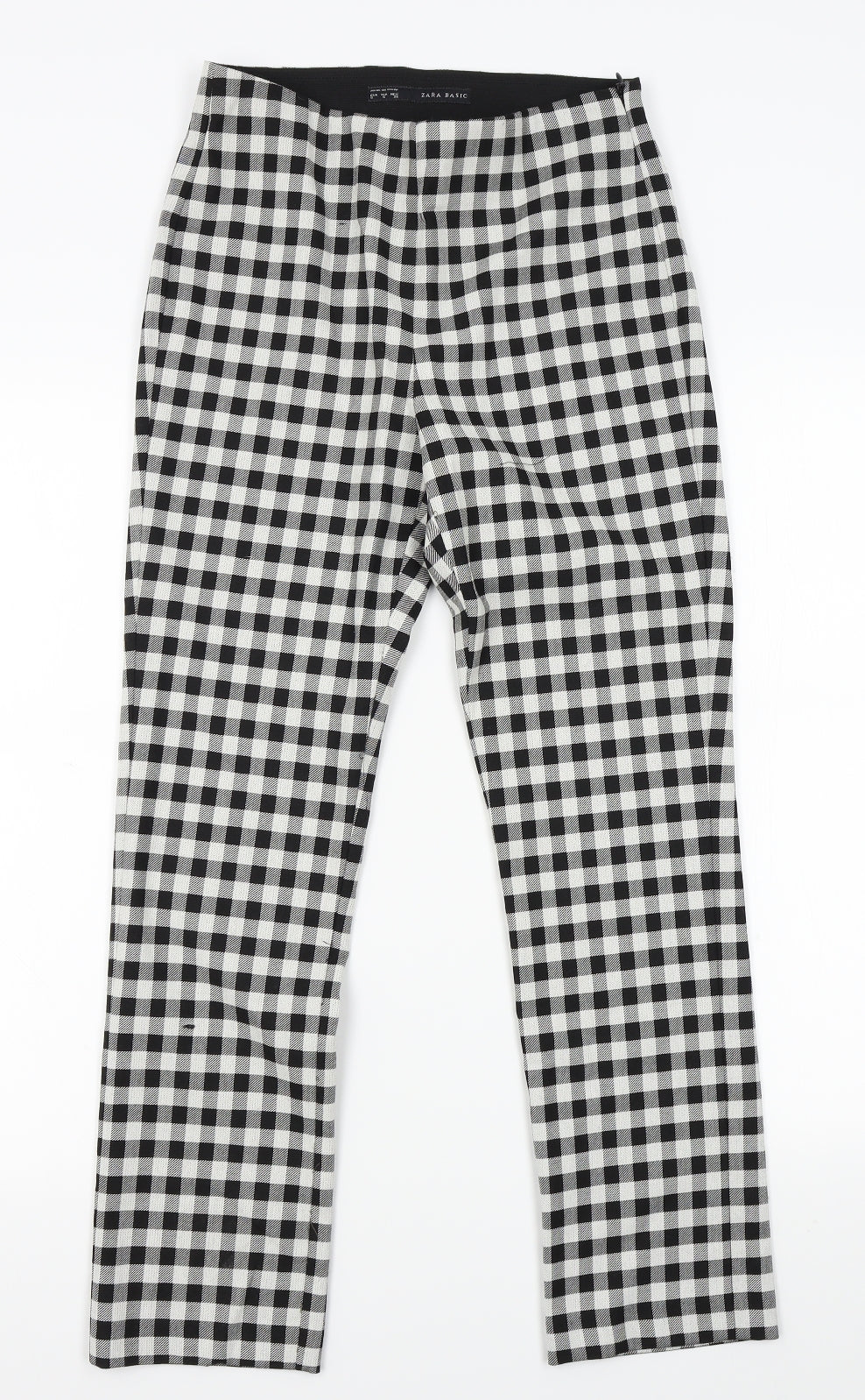Zara Womens Grey Plaid  Trousers  Size S L26 in