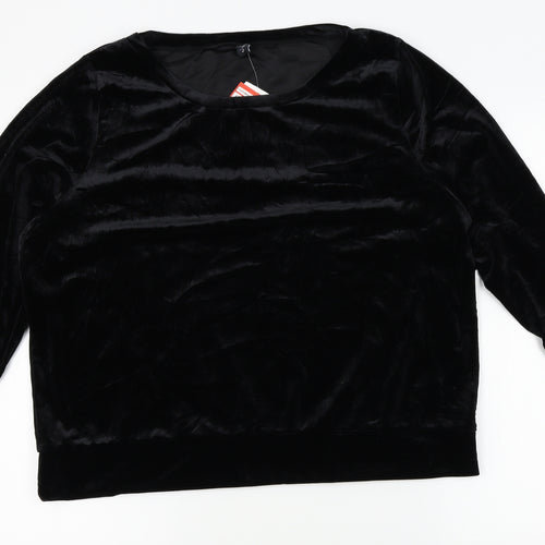Pour Moi Womens Black   Pullover Jumper Size 16