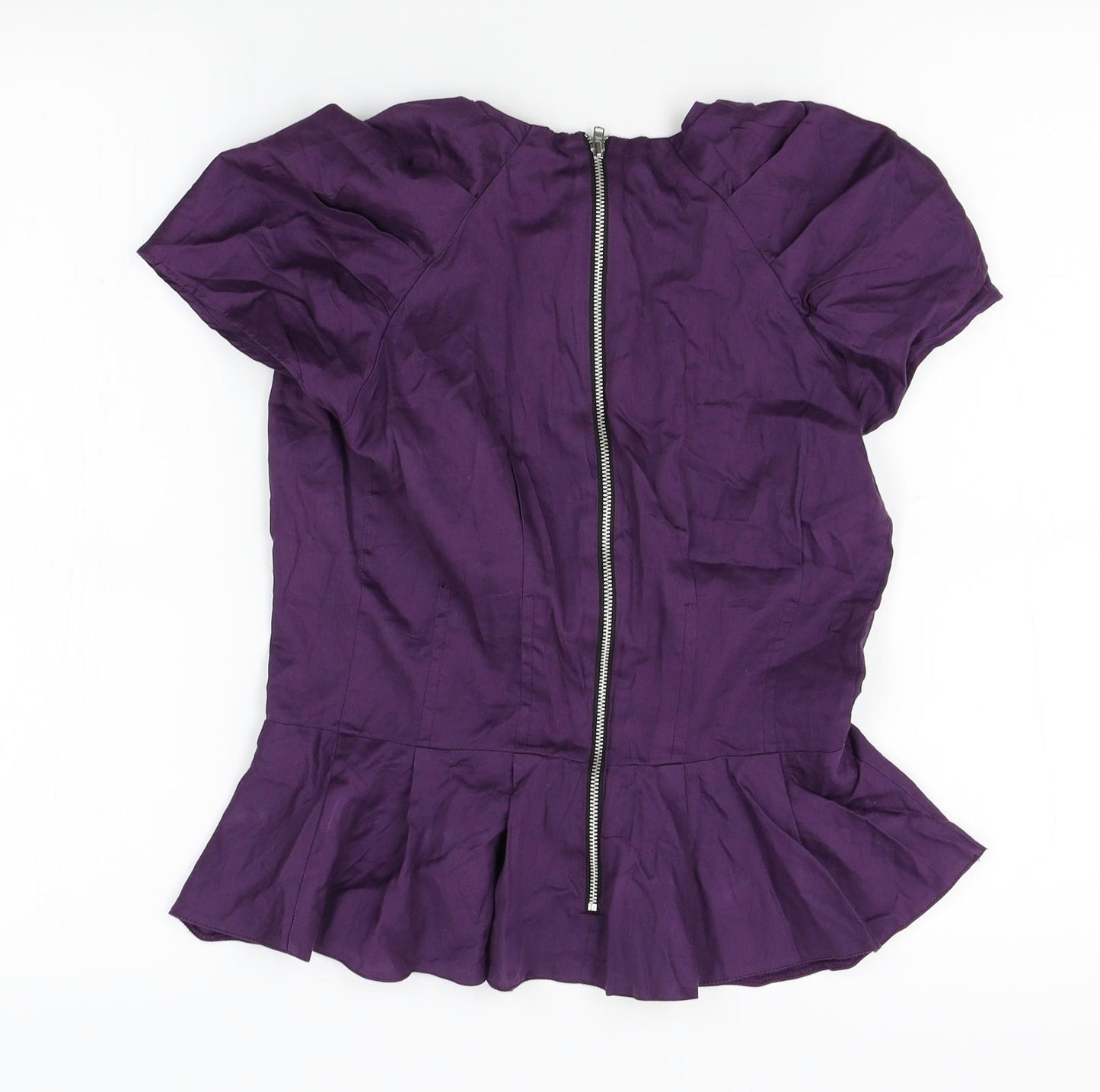 Warehouse Womens Purple   Basic Blouse Size 10