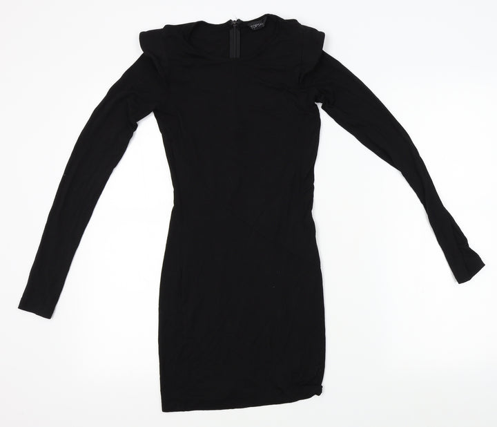 Topshop Womens Black   Pencil Dress  Size 6