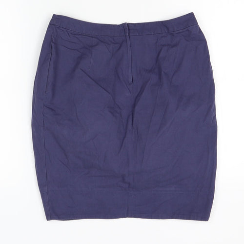 Topshop Womens Blue   Straight & Pencil Skirt Size 8