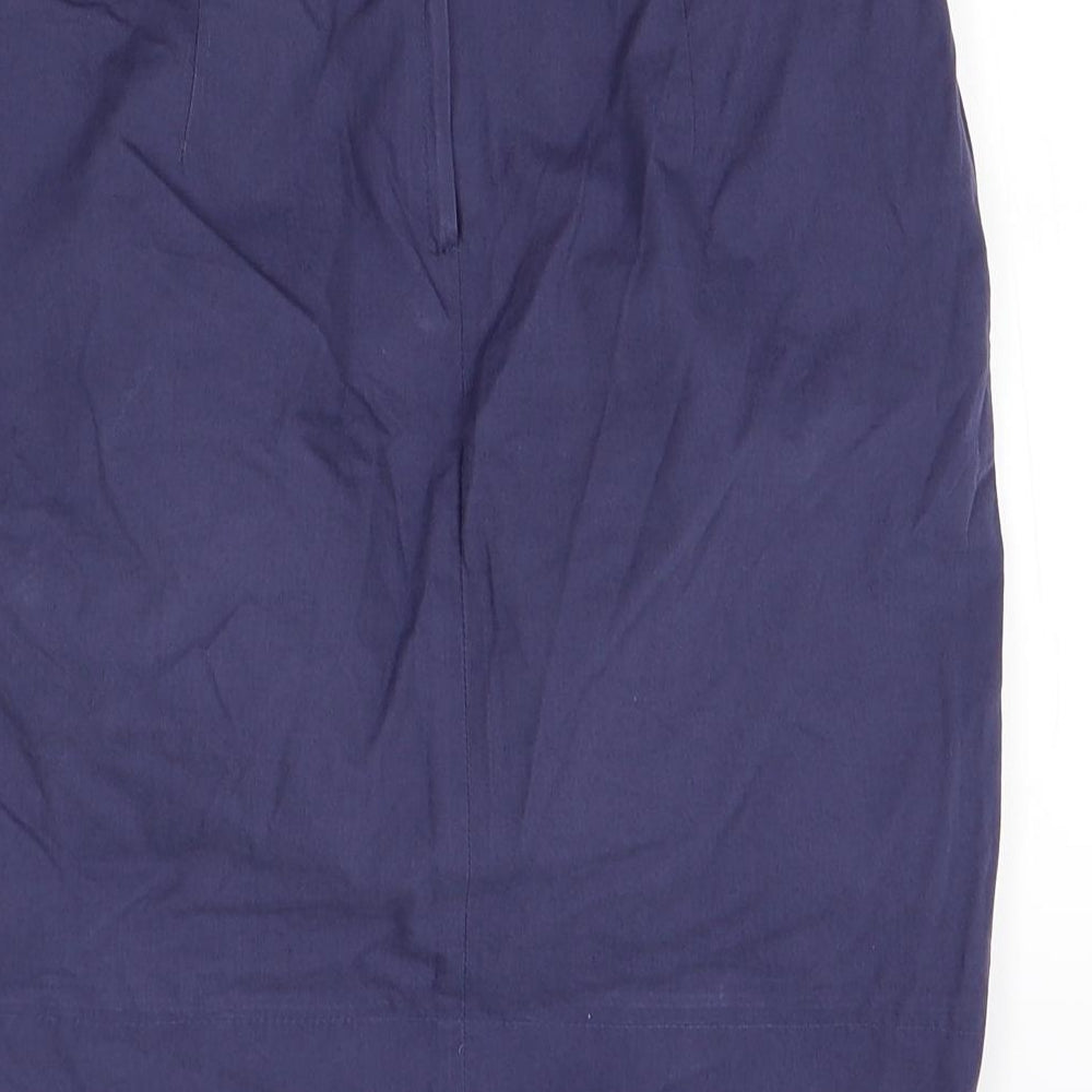 Topshop Womens Blue   Straight & Pencil Skirt Size 8