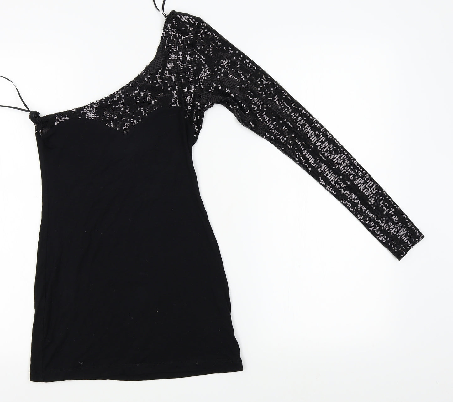 ASOS Womens Black   Tunic T-Shirt Size 6