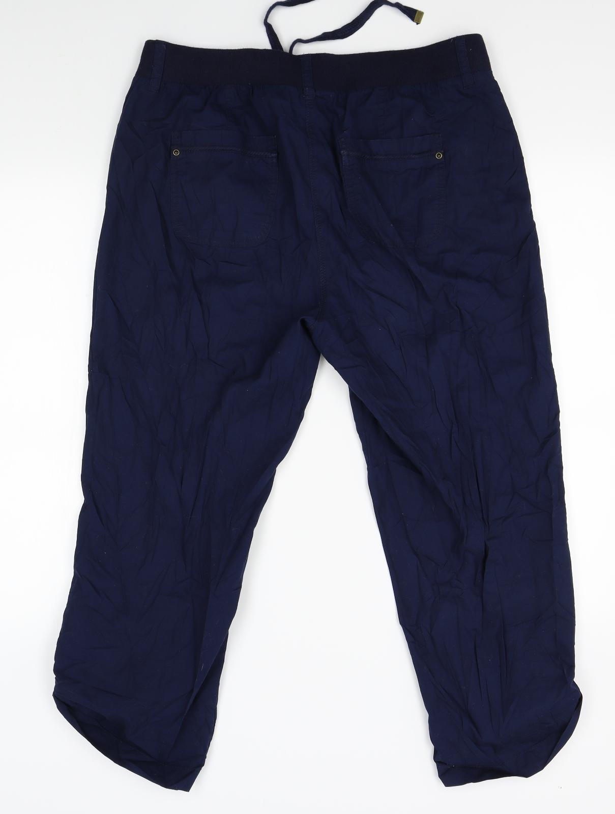 Preworn Womens Blue   Trousers  Size 14 L25 in