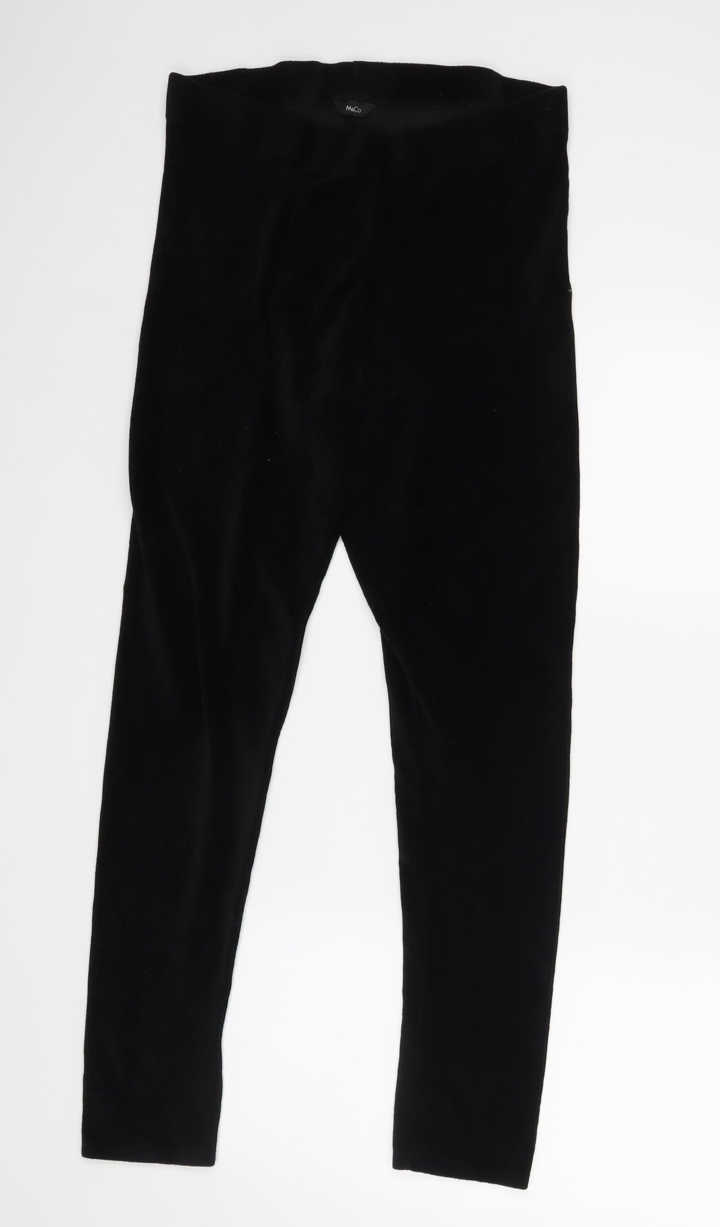M&Co Womens Black   Dress Pants Trousers Size 16 L26 in