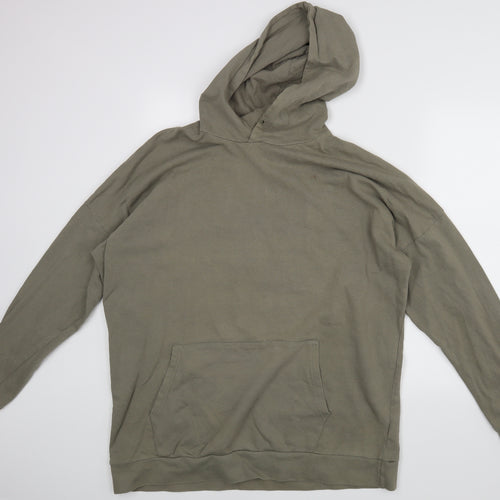Bershka Mens Green   Pullover Hoodie Size XL