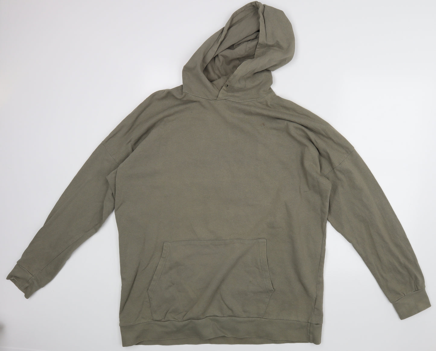 Bershka Mens Green   Pullover Hoodie Size XL