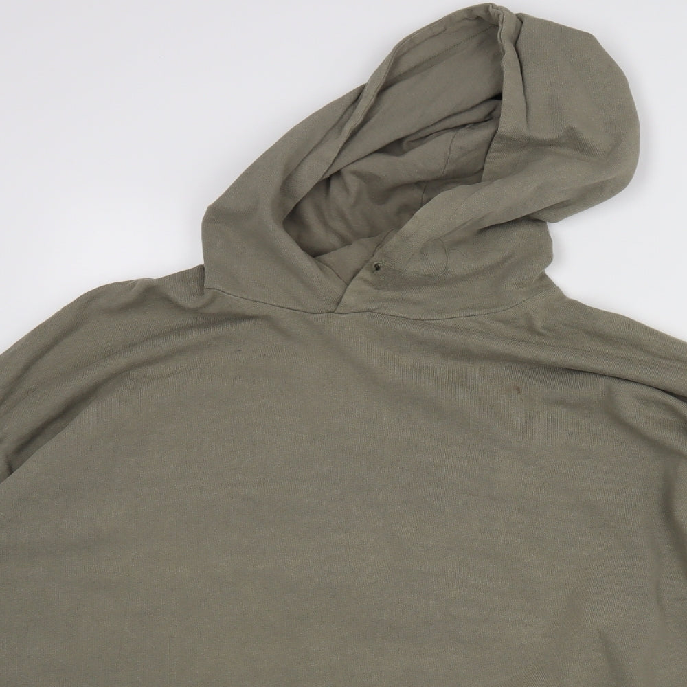 Bershka Mens Green   Pullover Hoodie Size XL