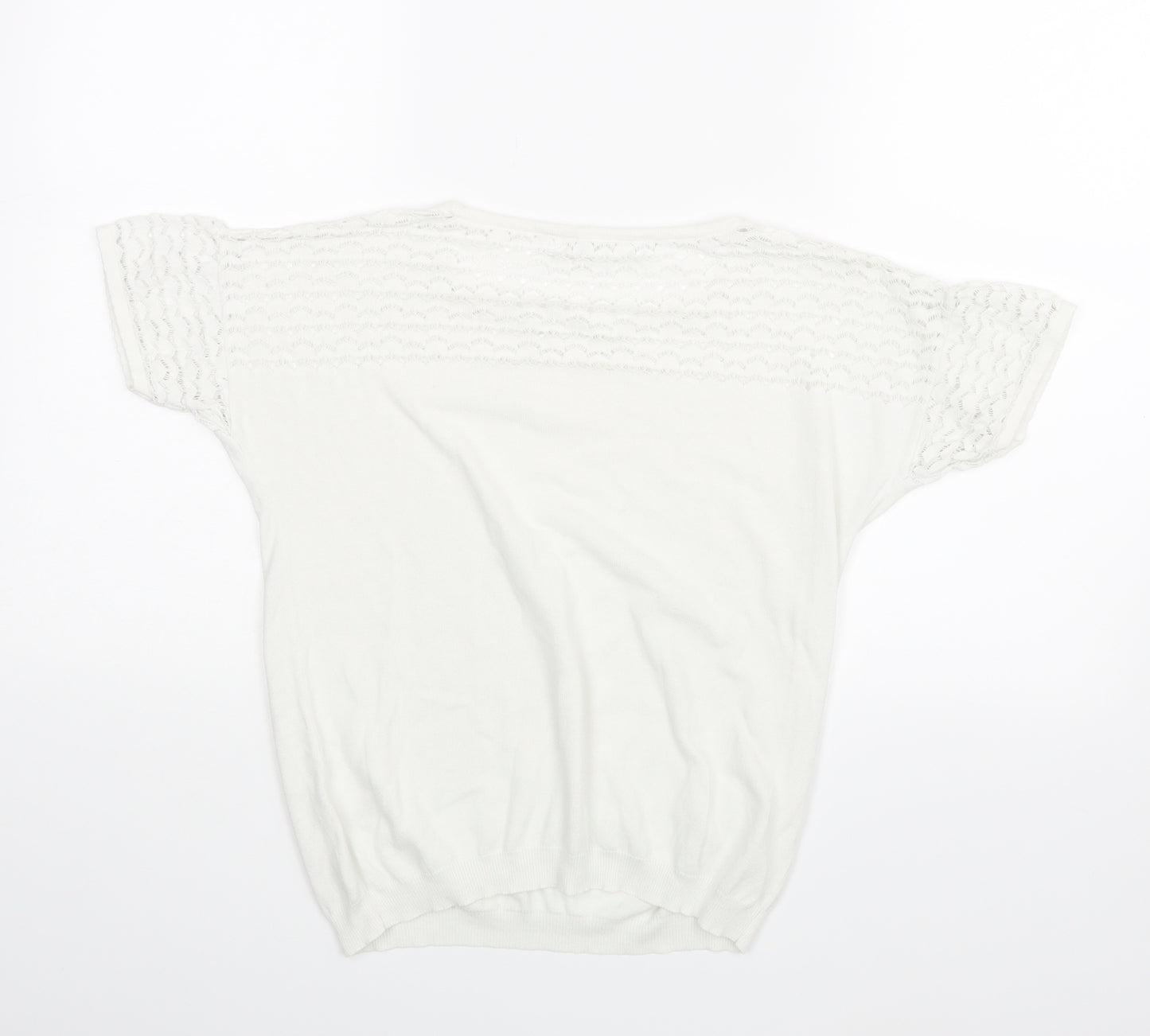 NEXT Womens White  Rayon Basic Blouse Size 6