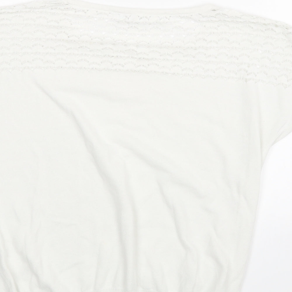 NEXT Womens White  Rayon Basic Blouse Size 6