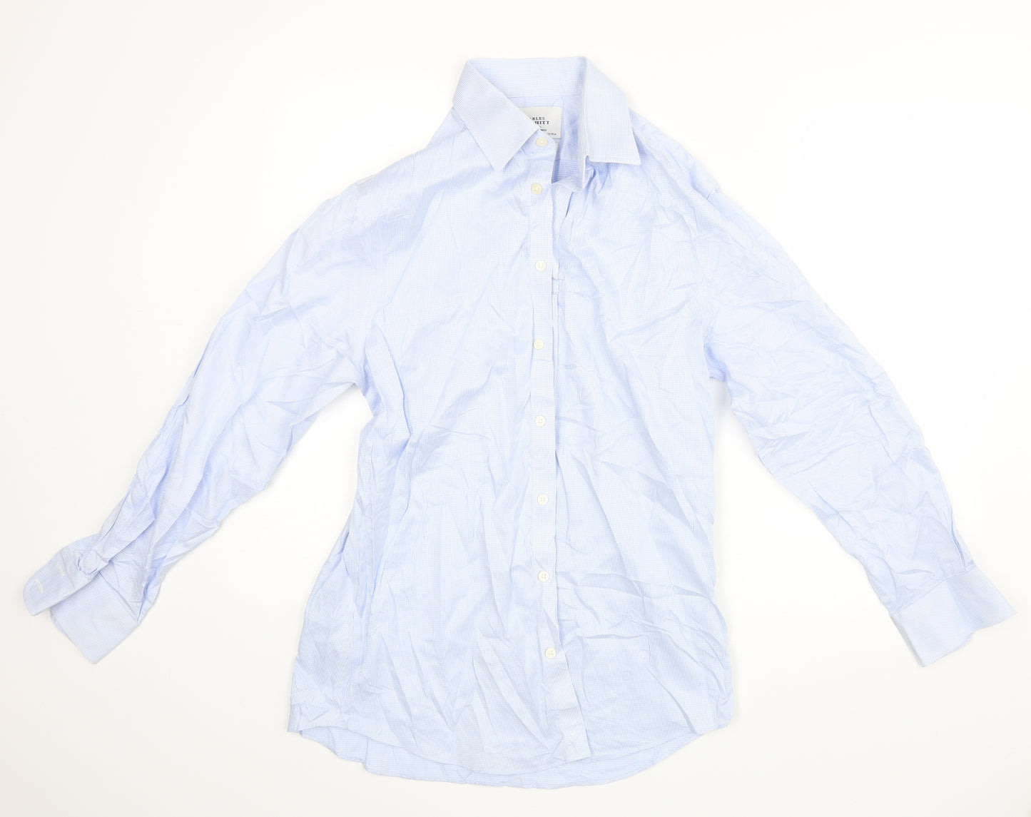 Charles Tyrwhitt Mens Blue Check   Dress Shirt Size 15