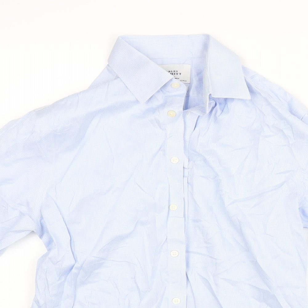 Charles Tyrwhitt Mens Blue Check   Dress Shirt Size 15