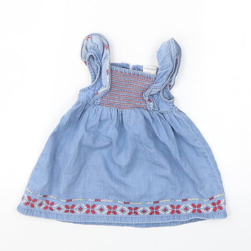 F&F Girls Blue   T-Shirt Dress  Size 9-12 Months