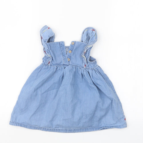F&F Girls Blue   T-Shirt Dress  Size 9-12 Months