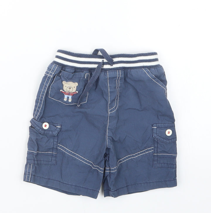 TU Boys Blue Cropped Trousers Size 9-12 Months