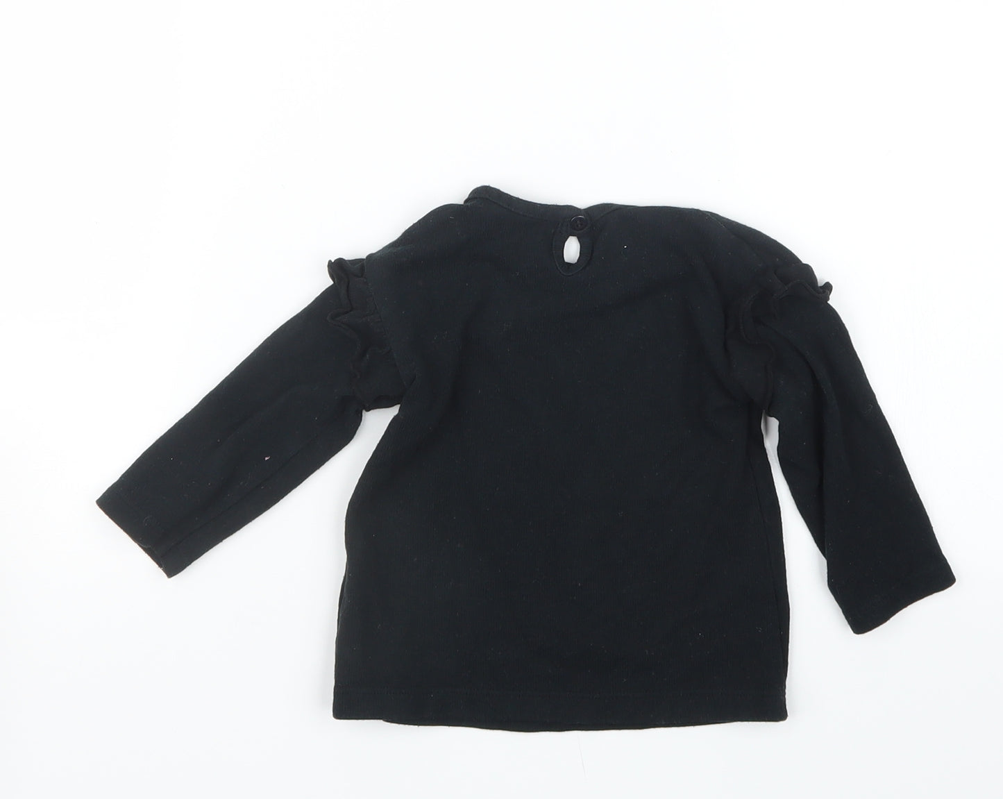 George Girls Black   Pullover Jumper Size 9-12 Months