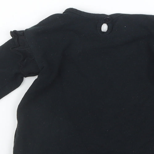 George Girls Black   Pullover Jumper Size 9-12 Months