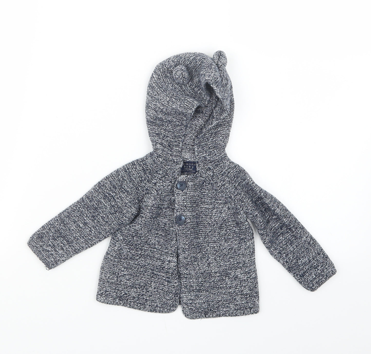 Primark Boys Blue  Knit Cardigan Jumper Size 0-3 Months