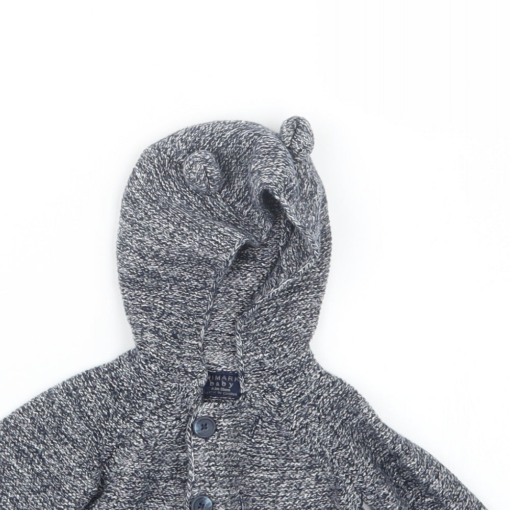 Primark Boys Blue  Knit Cardigan Jumper Size 0-3 Months