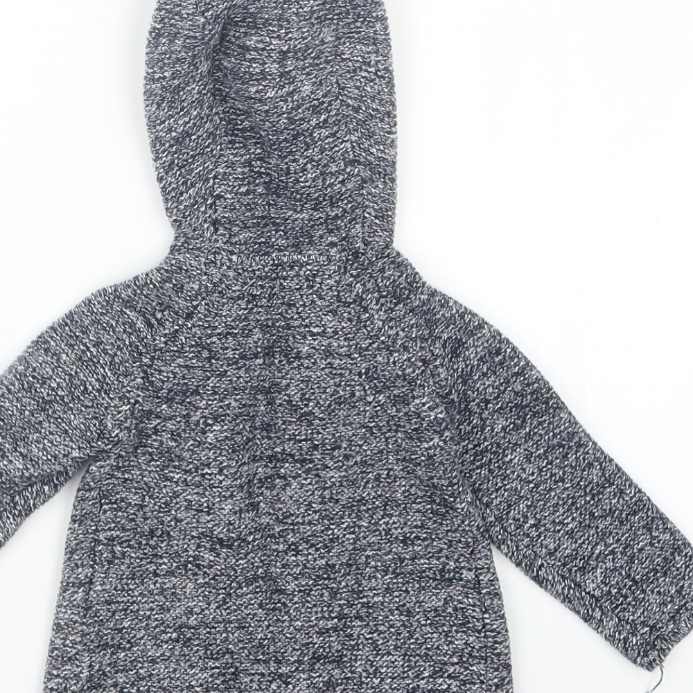 Primark Boys Blue  Knit Cardigan Jumper Size 0-3 Months