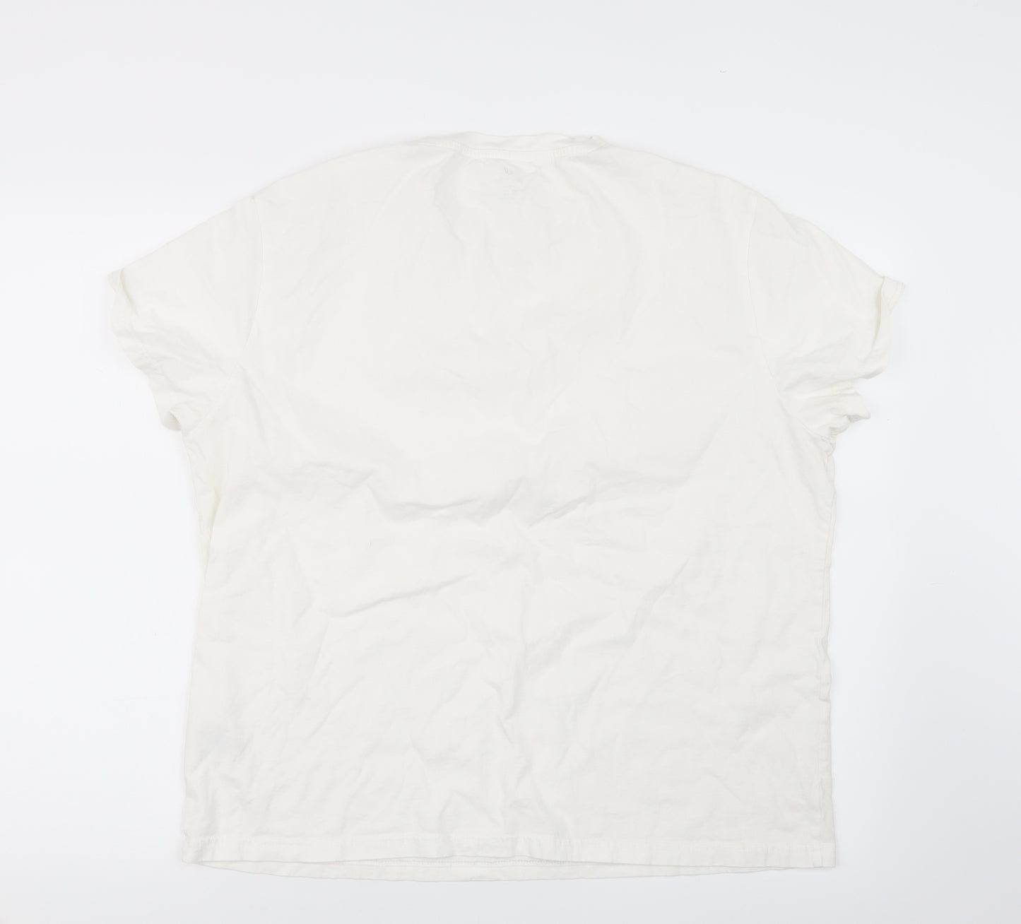 H&M Mens White    T-Shirt Size XL
