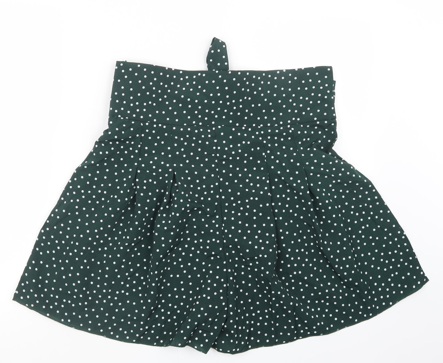 SheIn Womens Green Polka Dot  Boyfriend Shorts Size XL