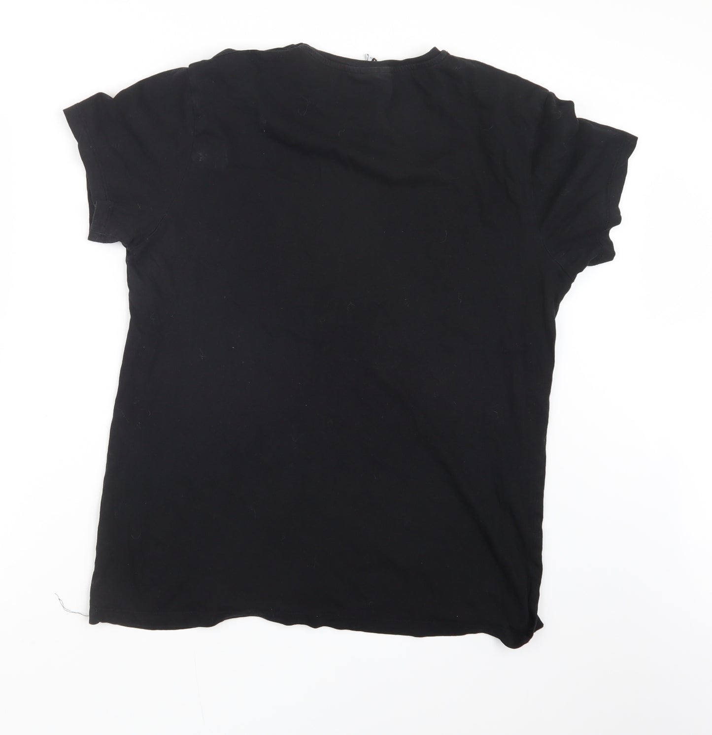 Cedar Wood State Mens Black    T-Shirt Size L  - The Walking Dead