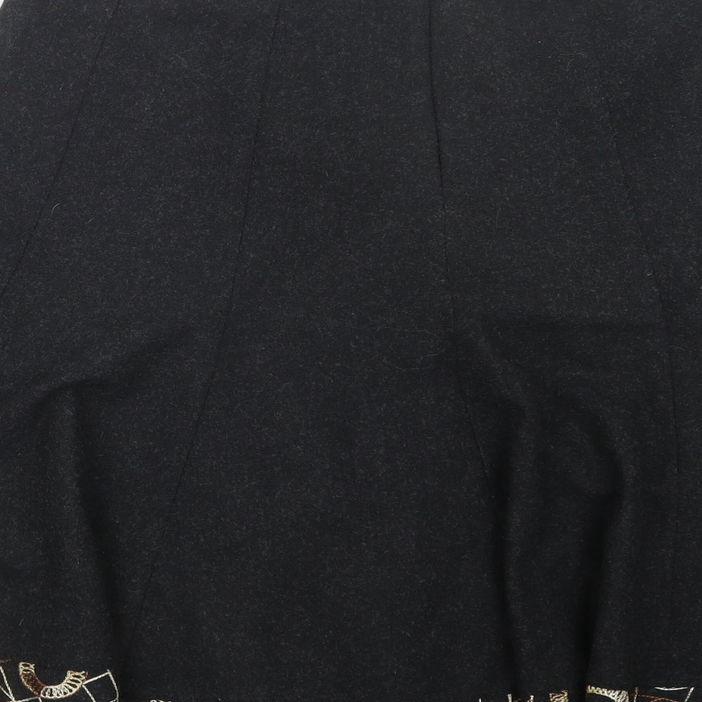 Per Una Womens Black   A-Line Skirt Size 16