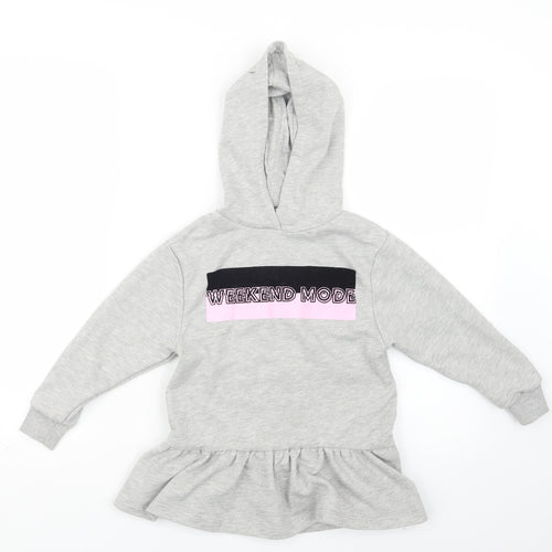 Very Girls Grey   Pullover Hoodie Size 6 Years