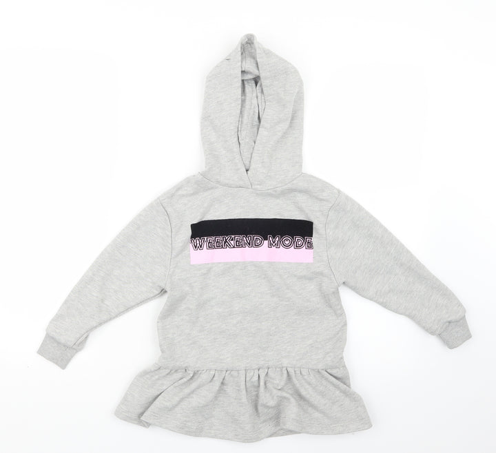 Very Girls Grey   Pullover Hoodie Size 6 Years
