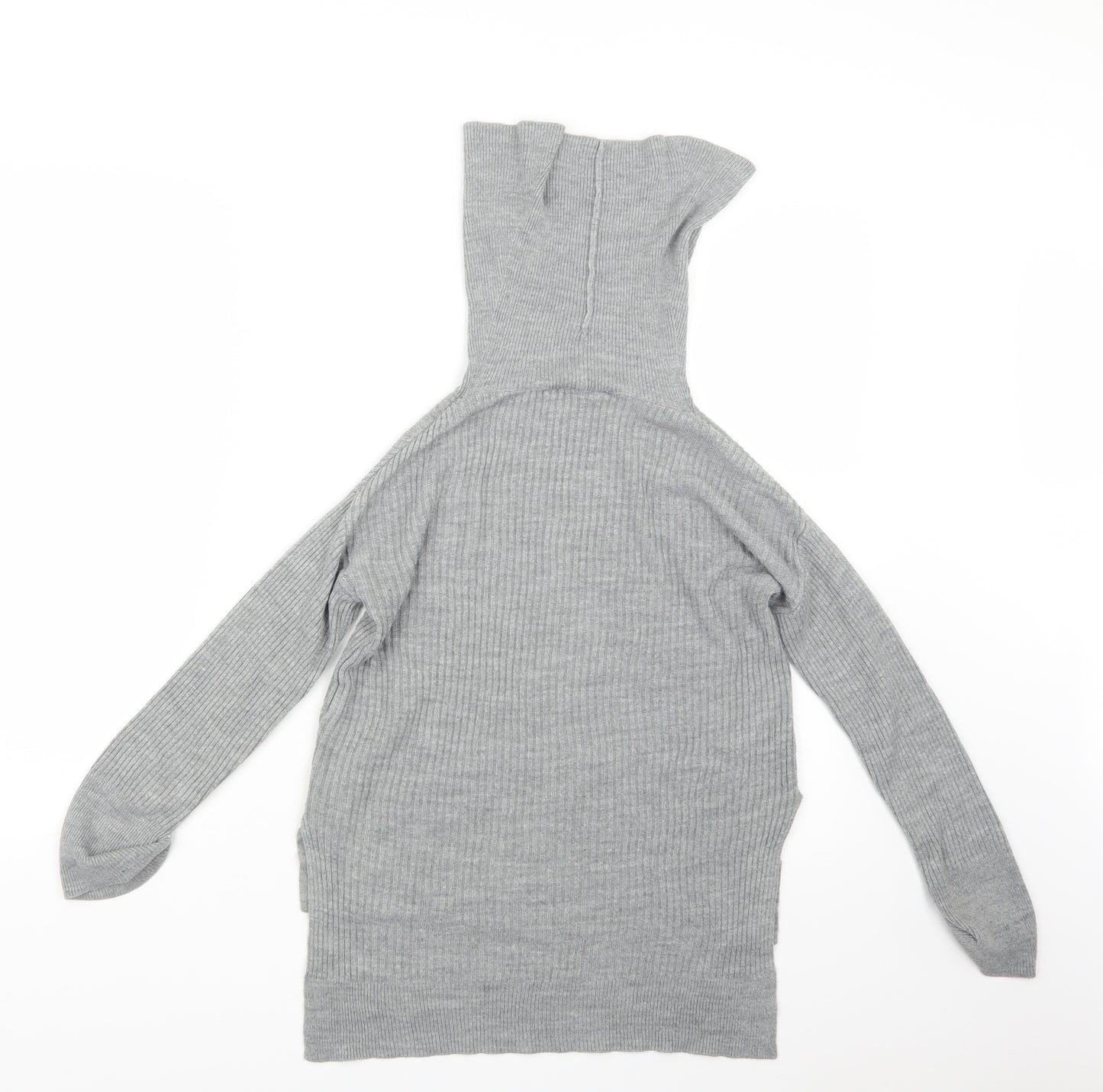 River Island Girls Grey  Knit Pullover Jumper Size 5-6 Years