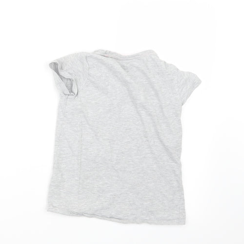 Pep&Co Girls Grey   Basic T-Shirt Size 8-9 Years
