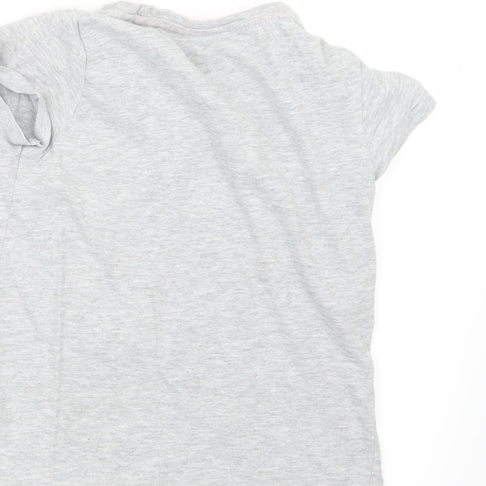 Pep&Co Girls Grey   Basic T-Shirt Size 8-9 Years