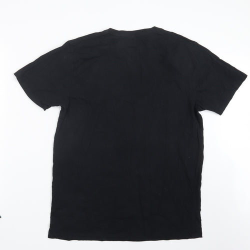 Preworn Mens Black    T-Shirt Size L