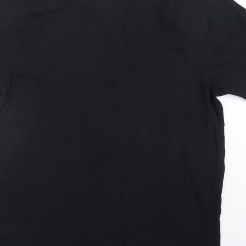 Preworn Mens Black    T-Shirt Size L