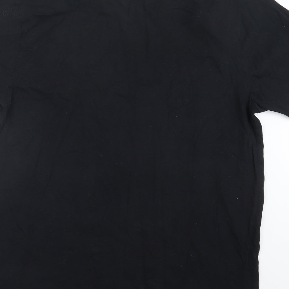 Preworn Mens Black    T-Shirt Size L