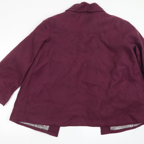 Anna De Lancay Womens Purple   Jacket  Size 18