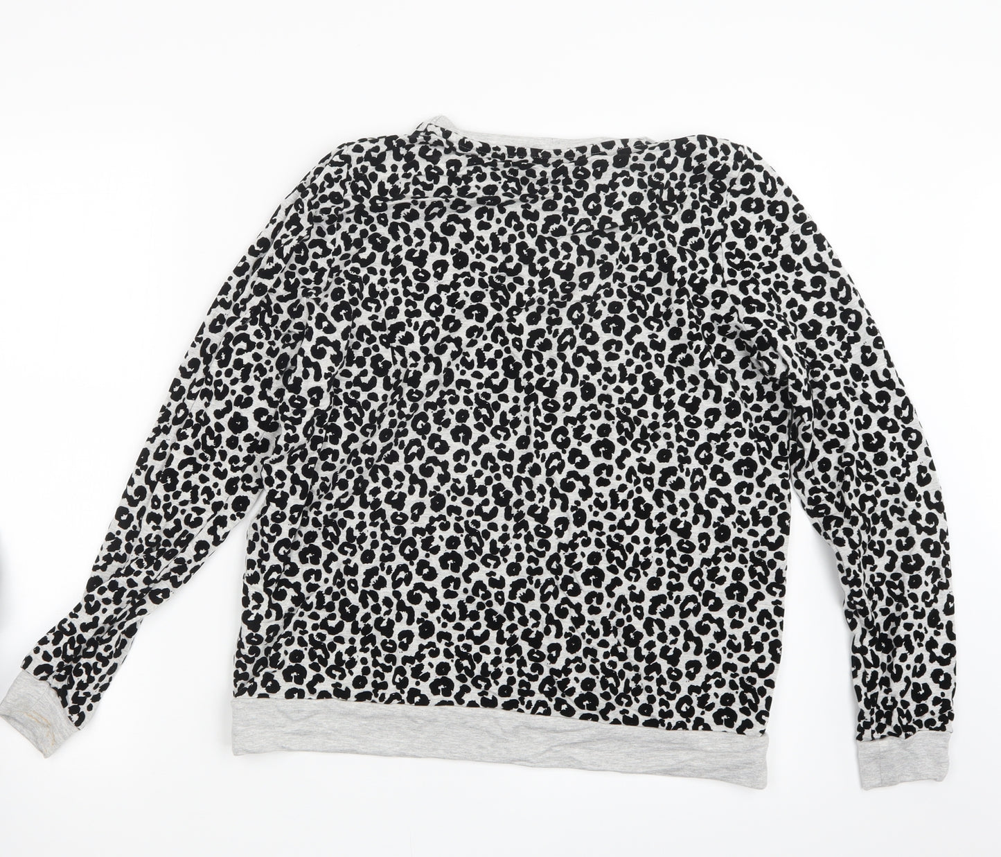 TU Womens Grey Animal Print  Pullover Jumper Size 12