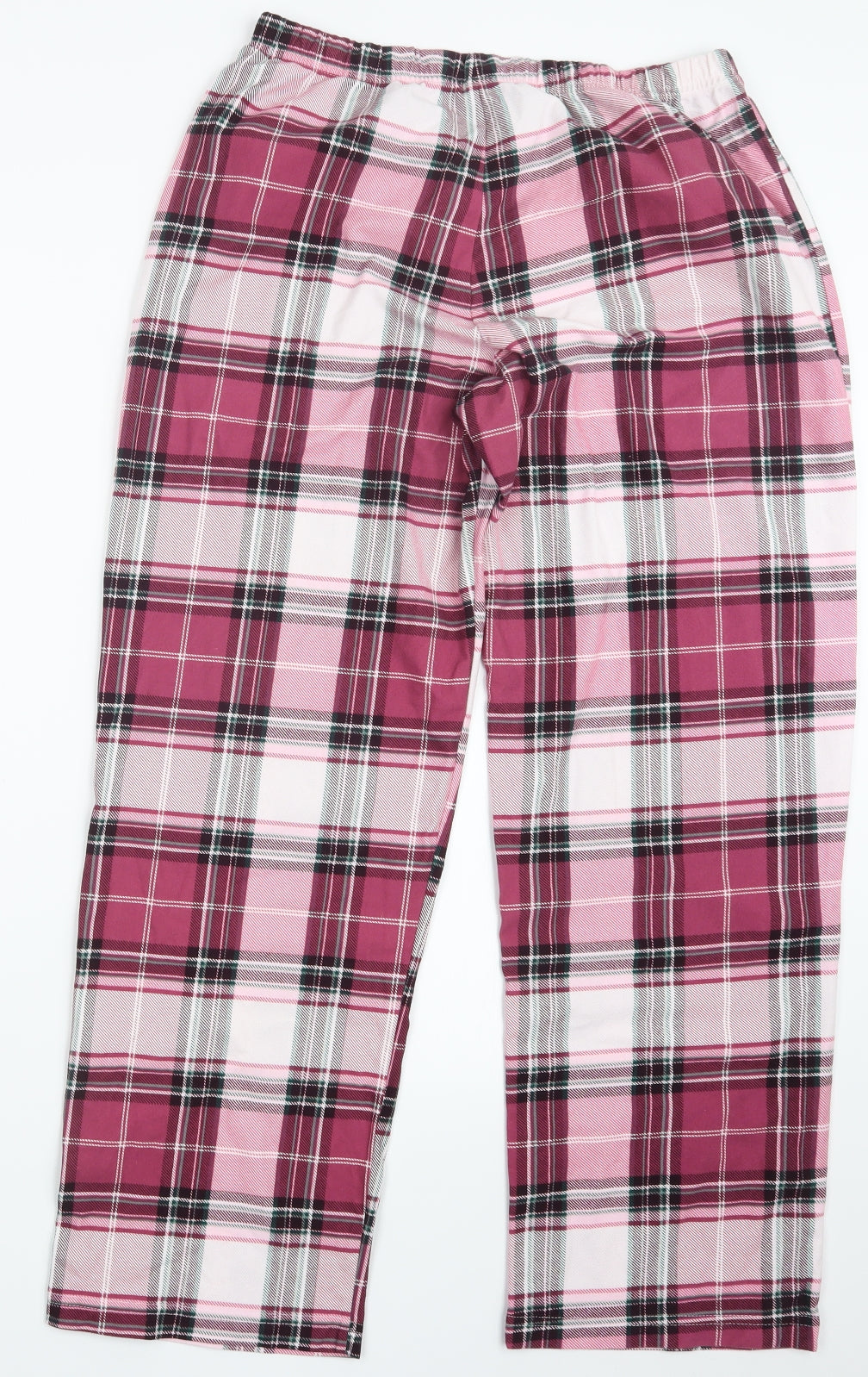 F&F Womens Pink Check  Capri Pyjama Pants Size M