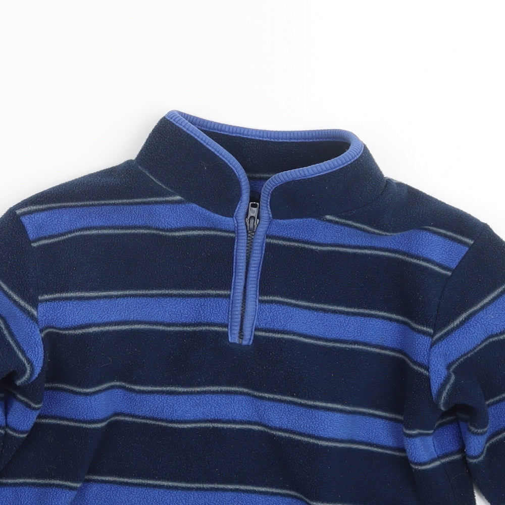 Mothercare Boys Blue Striped  Pullover Sweatshirt Size 4-5 Years