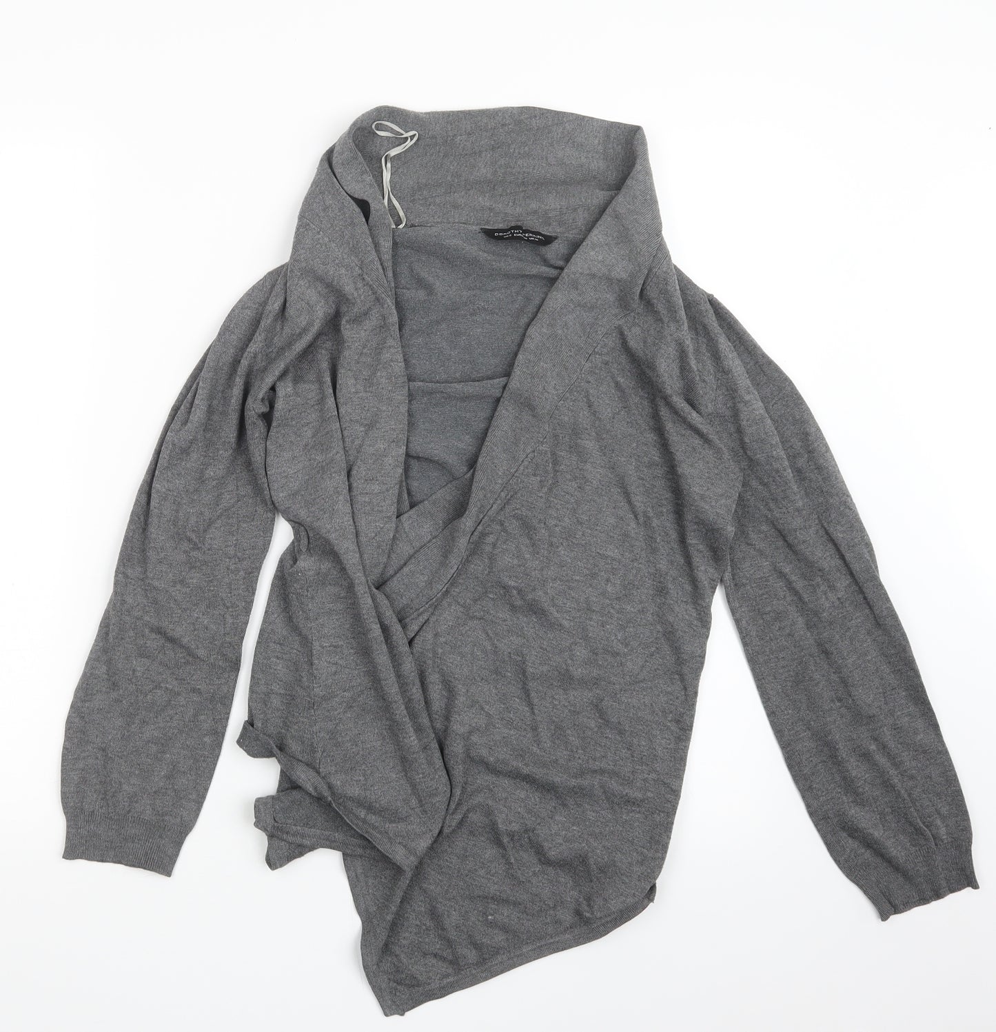 Dorothy Perkins Womens Grey   Cape Jumper Size 10